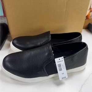 Torrid Black and White Men's Slip-On Loafers